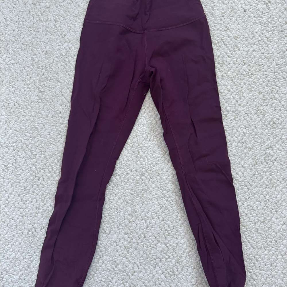 Purple High-Waisted Leggings